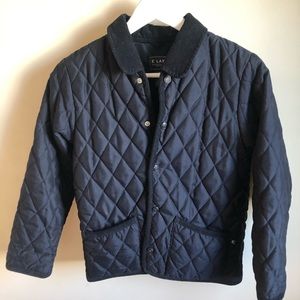 E-Land Boys Quilted Navy Blue Jacket